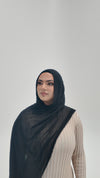 Black Modal Hijab Set