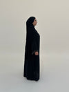 Pearl Open Abaya - Midnight