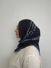 Blue Ripple Printed Hijab