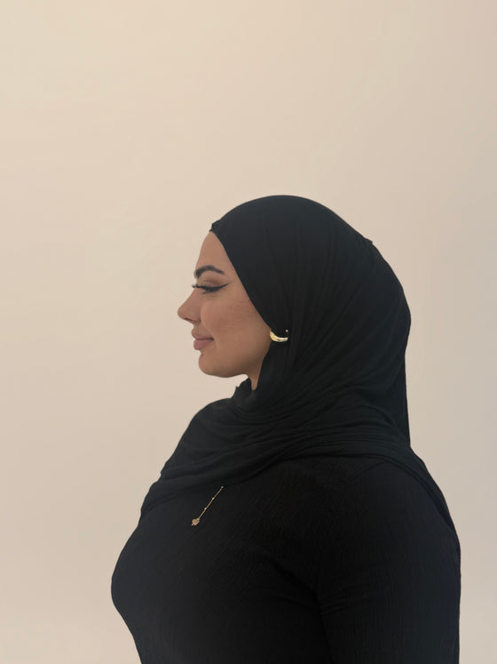Black Jersey Hijab