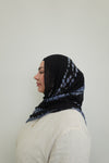 Blue Ripple Printed Hijab