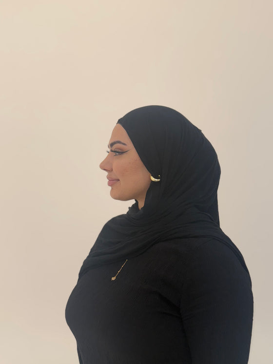 Black Jersey Hijab
