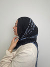 Blue Ripple Printed Hijab