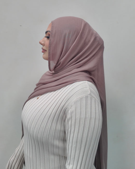 Taupe Modal Hijab Set