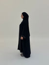 Pearl Open Abaya - Midnight